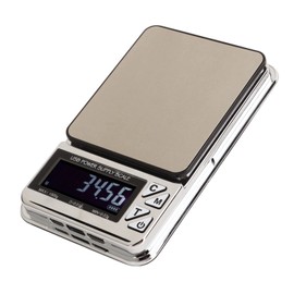 Balanza Digital de Cocina, 1kg 0.01g Balanza de Joyería de Bolsillo de Alta Precisión, Mini Balanza Eléctrica de Alimentos Portátil Recargable por USB con Conversión de 7 Unidades