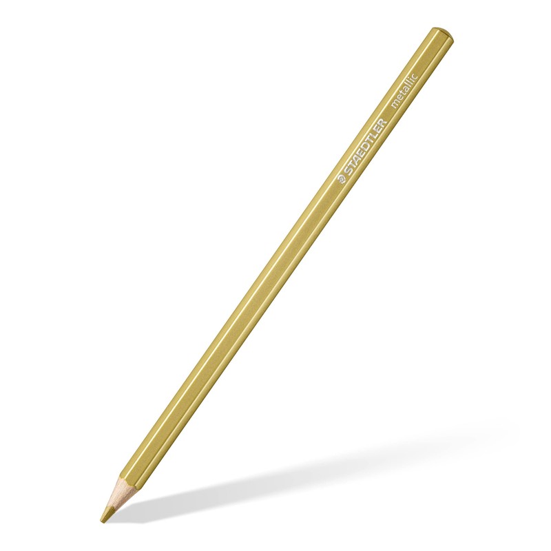 STAEDTLER 146M M12 Metallic Colouring Pencils - Assorted Colours (Tin