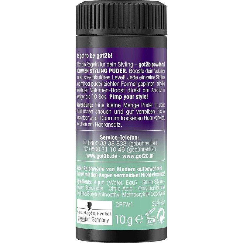 Got2b Polvo para modelar volumizante, 10 g
