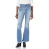 YMI Womens Jeans High-Rise Flare Jean with Frayed Hem -