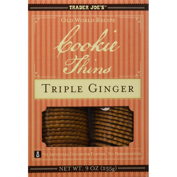 Trader Joe's Cookie Thins Triple Ginger 9 oz