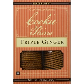 Trader Joe's Cookie Thins Triple Ginger 9 oz