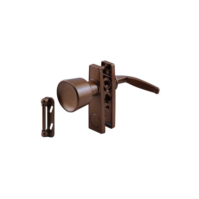 Prime-Line K 5170 Tulip Knob Latch Set, Chocolate Brown (Single