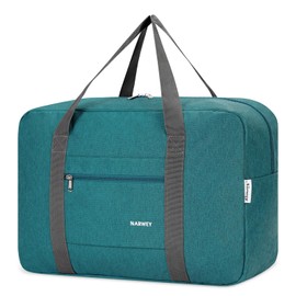 For Spirit Airlines Personal Item Bag 18x14x8 Foldable Travel Duffel Bag Tote Carry on Luggage Duffle for Women and Men (1112 Thick Series Teal)
