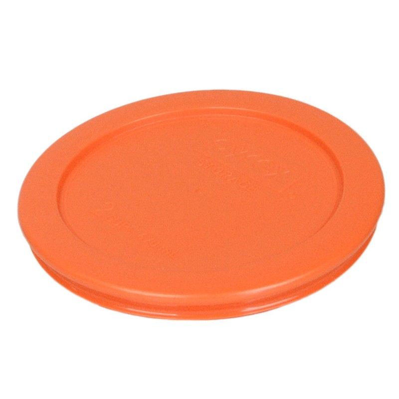 Pyrex Orange 2 Cup Round Storage Cover #7200-PC for Glass