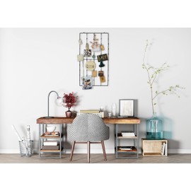 Creative Co-Op Metal Photo/Card Holder with 3 Postcards