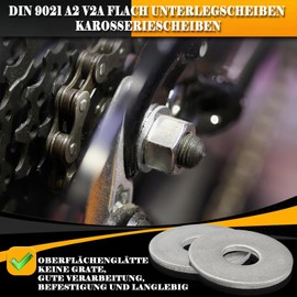 Washers, 304 Stainless Steel Washers Flat, Flat Body Washers, Washers, Rustproof Flat Washers for Screws & Nuts & Threaded Rod (M5-150 Pieces)