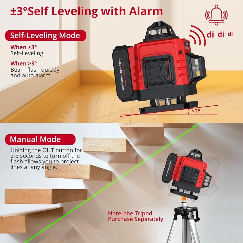 16 Line Laser Level 4 X 360° Laser Level (Class