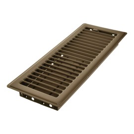 Imperial 4" x 12" Louvered Floor Register, Brown, RG2005