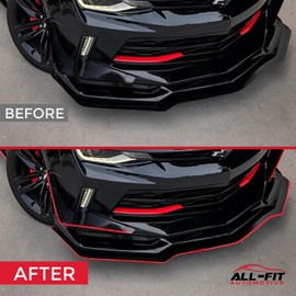 All-Fit Automotive Lip Trim – Universal Fit for Style & Protection – Durable Accent for Splitters, Air Dams, & Spoilers – Easy-to-Install Automotive Exterior Accessories (¼” W x 10’ L, Orange)