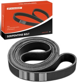 A-Premium Heavy Duty Serpentine Drive Belt Compatible with Freightliner & Western Star Cars - 108SD 2022, Cascadia 2014-2021, M2 112 2017-2022, Sport Chassis 2017-2022, 5700XE 2016-2021 - 9.0L 12.8L