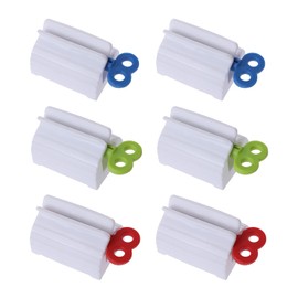 NUWIQ Tube Squeezer, Tube Squeezer for All Tubes, Toothpaste, Hand Cream or Mustard, 3 Colours, Pack of 6