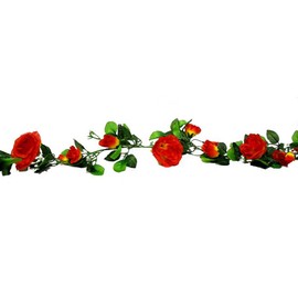 Unbranded Rose Garland Set of 2 68in Orange