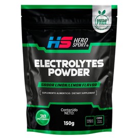 Electrolitos en Polvo Sabor Limón 150g. 30 Porciones, Magnesio Marino Francés, Zinc Suizo, Potasio, Calcio, Monk Fruit, Bottle Free. Incluye Scoop.