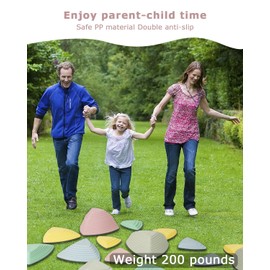 12 PCS Macaron Stepping Stones for Kids, Kids Indoor Stepping Stones,Non Slip Sensory Toys Training Body Coordination and Balancing, Play Give Full Play to Children's Muscle Movement