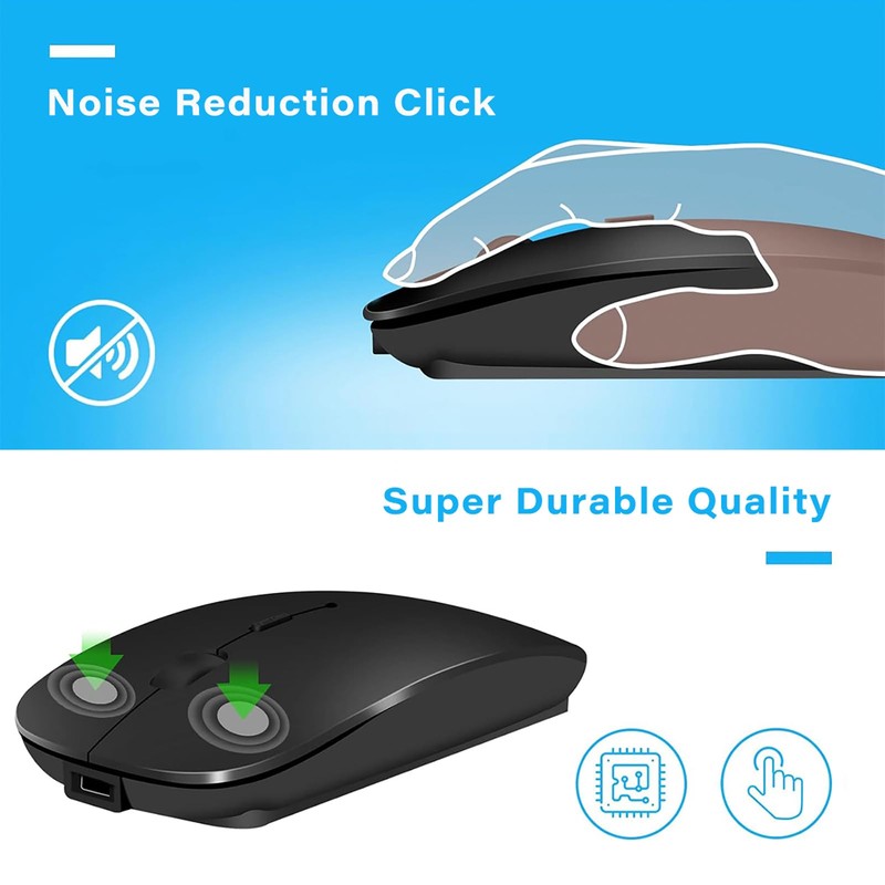 Wireless USB C Mouse for MacBook Air Surface Pro iMac
