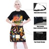 PXTIDY Artist Apron Black Cartoon Pattern Unisex Adults Art Lovers