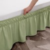 Toodou Easy to Install Wrap Around Bed Skirt Three Fabric