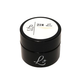 LinoGel Lino Gel Color Gel Nail Made in Japan, Cosmetics Registration, 0.2 oz (5 g), Compatible with LED/UV Light, 6.3 ft (21 m), Off White, Offwhite, Professional Nail, White