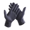 NITRAS Medical 8320 BLACK WAVE Nitrile Disposable Gloves, Black, Size