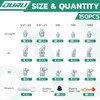 OURU 150PCS Grease Fittings Kit, SAE & Metric Zerk Grease
