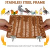 Title: Bird Perch Platform Small Animals Perch Stand Rectangle Breathable