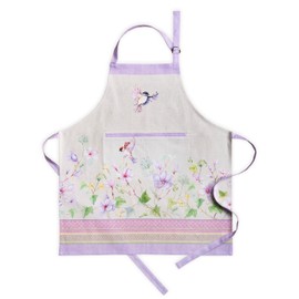 Maison d' Hermine Apron 100% Cotton 1 Piece Adjustable Neck Strap Easter Apron with Center Pocket & Long Ties for Chef, Women & Men Parties Wedding, Magnolia Mornings - Spring/Summer (70 cm x 85 cm)