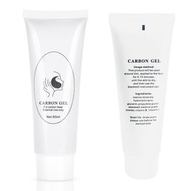 ANKROYU 80ml Carbon Creme Gel, Peeling Facial Cream for Blackhead Removal & Skin Rejuvenation with Light Machine for Laser Skin Treatment & Deep Cleansing