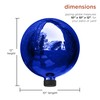 Alpine Corporation GLB292BL Gazing Globe, 10"L x 10"W x 12"H,
