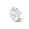 Jackson AUS - EU & Bali USB-A Travel Adapter, White
