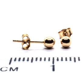 Arranview Jewellery 3 mm gold ball stud earrings in 9ct yellow gold