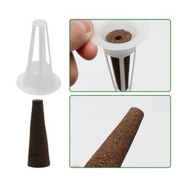 30 Pack Growth Replacement Accessory Set with 30 Growth Sponges, 30 Grow Dome, 30 Shade Stickers, 30 Seedling Cover, Starter Pods Root Growth Herb Garden for Home Kitchen Laboratory