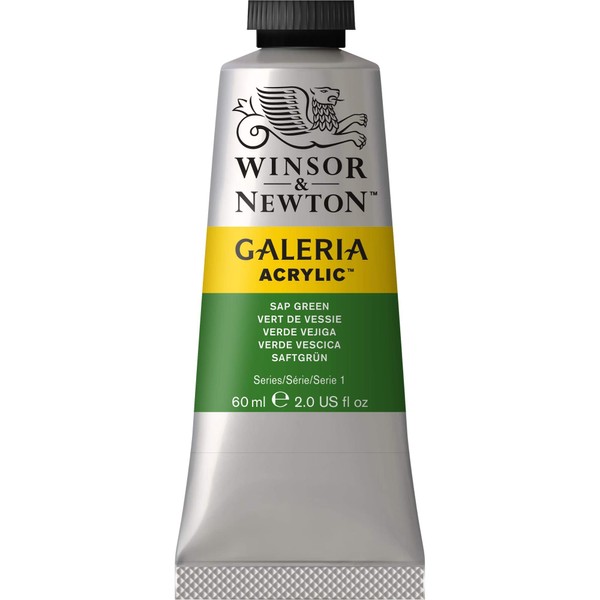 Winsor & Newton Galeria Acrylic Paint, 60-ml Tube, Sap Green,