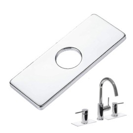 6" Hole Cover Deck for Kitchen Sink Hole Cover and Bathroom Faucet Stainless Steel Replacement 3 Hole Eye Cover Plate