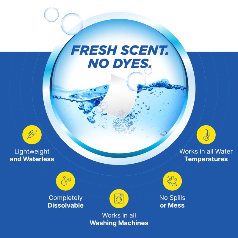 Carbona Laundry Detergent Sheets 25 Count Eco Friendly Stain Remover