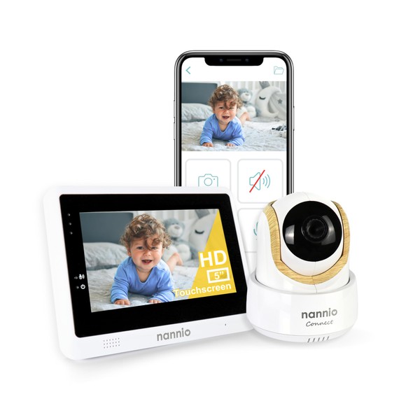 nannio nannio-Connect 5-inch Dual Mode Smart Baby Monitor, HD WiFi