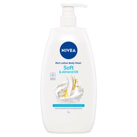 Nivea Rich Moisture Creme Soft with Almond Oil Body Wash 1L