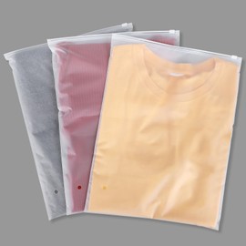 Svaldo Zip Bags, Pack of 50 30 x 40 cm Clothes Bags, Travel Bags for Clothes, Bag Storage Bags for Clothes, Suitcase Organiser (with Ventilation Holes)