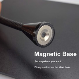 LED 3X Magnifier, Flexible Gooseneck Magnifier Lamp Strong Magnet Base, Can Be Positioned to Hold The Magnifier Where You Want Hands Free