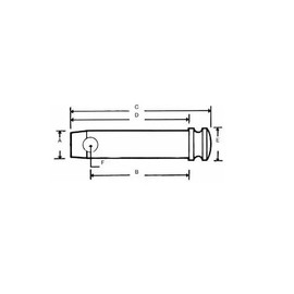 cyclingcolors Trailer Hitch Diameter 16mm x Length 76mm 3 Point Trailer Tractor Truck Agricultural Machinery Piton Pin Screed