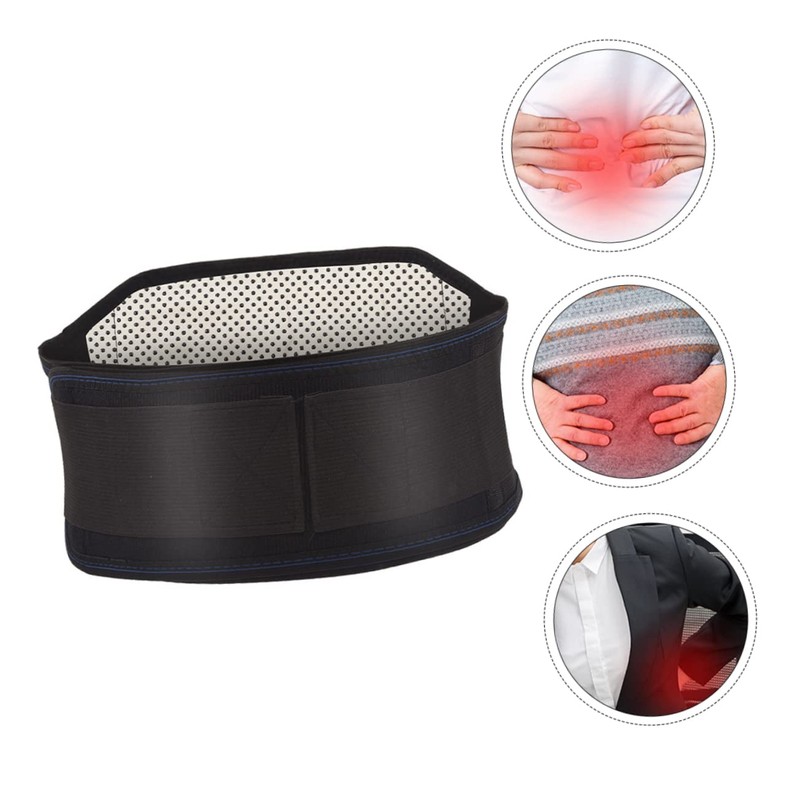 OHPHCALL 1pc Self-heating Lumbar Support Belt Back Brace for Comfortable