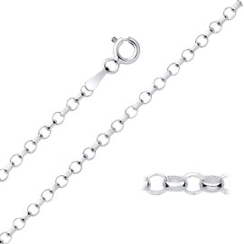 Old English Jewellers Sterling Silver Belcher Chain 1.25mm - 16" 18" 20" 22" 24" 26" 30" (18)