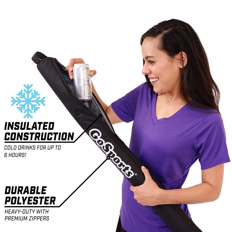 GoSports ゴルフクーラーセット - ビール缶スリーブとクーラーコンボ - ゴルフバッグに13缶を断熱。