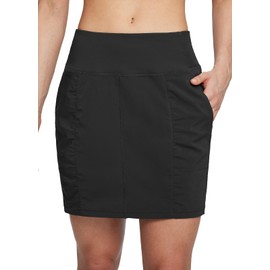 BALEAF Women's Skorts Skirts Hiking Skorts 5 Pockets 16" Golf Skorts Tennis Athletic Quick Dry Skirts UPF 50 Black M