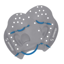 Synergy Hand Paddles for Swim Training (Slate, Medium)