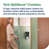 Tork OptiServe 2-Roll Coreless Toilet Paper Dispenser Black T7/T5, Vertical