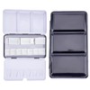 PandaHall Empty Watercolour Tins Box with 12 Pieces Half Pans