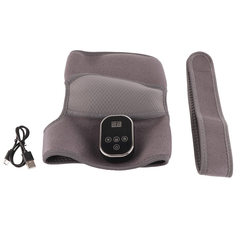 Heated Knee Pads 3 Levels Temp Vibration Rechargeable Fatigue Relief