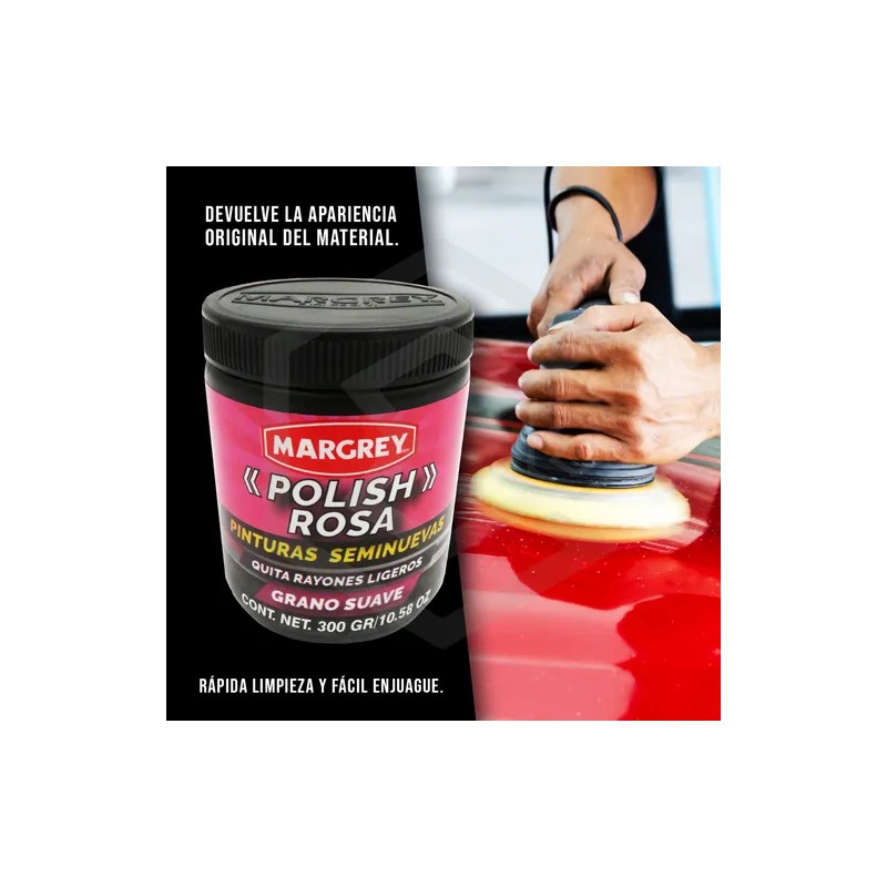 Pulimento Profesional Quita Rayon Polish Rosa Margrey 300ml