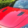 2PCS ABS Carbon Fiber Pattern Hood Vent Trim Covers Compatible